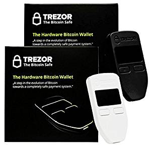 Black & White Combo Trezor Hardware wallet vault safe for digital virtual currency Bitcoin Litecoin Black & White Combo Trezor Hardware wallet vault safe for digital virtual currency Bitcoin Litecoin